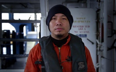 FREIGHTENED_One of just 20 crew on-board the container ship the Puelche